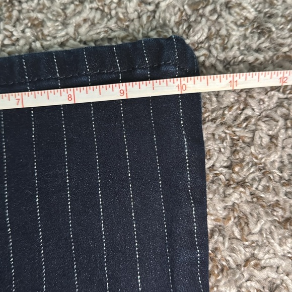 Ariat dark wash silver pinstripe perfect rise flare jeans 25R - Picture 11 of 13